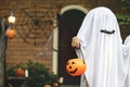 Ghost costume for Halloween party Royalty Free Stock Photo