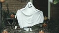 Ghost costume for Halloween party Royalty Free Stock Photo