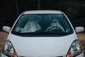 Ghost Couple Sitting In White Car