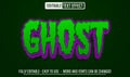 Ghost 3d editable text effect template