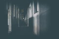 The ghost darkness dirty hall Royalty Free Stock Photo