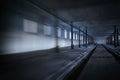 The ghost darkness dirty hall Royalty Free Stock Photo