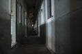 The ghost darkness dirty hall Royalty Free Stock Photo