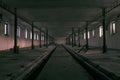 The ghost darkness dirty hall Royalty Free Stock Photo