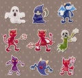 Ghost and devil stickers