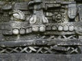 Ghost figure in the Mayan site Caracol in Belize