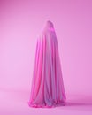 Ghost Figure Pink Purple Lavender Woman Halloween Spirit Pose