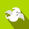 Ghost flat icon with shadow