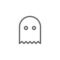 Ghost game outline icon