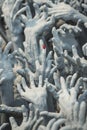 Ghost hands from hell, Conceptual sculpture decorations Royalty Free Stock Photo