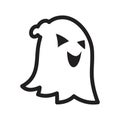 Ghost icon illustration for graphic and web design