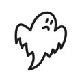 Ghost icon vector illustration for graphic and web design