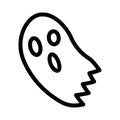 Ghost thin line icon