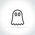 Ghost icon on white background