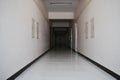 Dark creepy hallway. bringing the end of the dark corridor. Scary black hall. Royalty Free Stock Photo