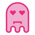 Ghost love teeth face Royalty Free Stock Photo