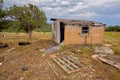 Ghost of Mexican Quarry near Perkinsville AZ Royalty Free Stock Photo