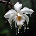 Ghost orchid, rare flower generative ai