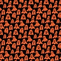 Ghost phantom bogey seamless pattern for design, eps 10 vector illustration