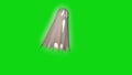 Ghost poltergeist spectre apparition side green screen 3D Rendering Animation