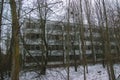 Ghost Pripyat Chernobyl Exclusion Zone at Winter Royalty Free Stock Photo