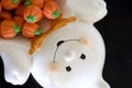 Ghost pumpkin candy Royalty Free Stock Photo