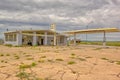 Ghost of Route 66 near the town of Two Guns Arizona. Royalty Free Stock Photo