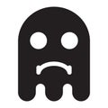 Ghost sad disapointed teeth face Royalty Free Stock Photo