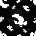 Ghost seamless pattern Royalty Free Stock Photo