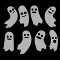 Ghost. A set of ghosts. Halloween element design