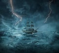 Ghost ship Royalty Free Stock Photo