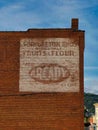 Ghost sign in Clarksburg WV advertising Flour