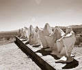 Ghost Statues at Open Air Museum