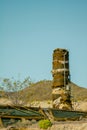 Ghost Town in Death Valley Nation Park- Rhyolite Ruins Royalty Free Stock Photo