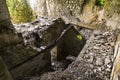 Ghost town of San Pietro Infine with his ruins, Caserta, Campania, Italy. The town was the site of The Battle of San Royalty Free Stock Photo