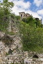 Ghost town of San Pietro Infine with his ruins, Caserta, Campania, Italy. The town was the site of The Battle of San Royalty Free Stock Photo