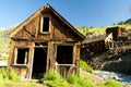 Ghost town of a working gold mine.