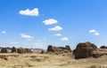 Ghost Town of the World at Xinjiang Royalty Free Stock Photo