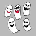 Ghost vector halloween spooky illustration cartoon fear