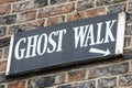 Ghost Walk Sign