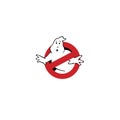 Ghostbusters logo editorial illustrative on white background