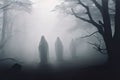 ghostly apparition a ghostly apparition scene with mist fog and