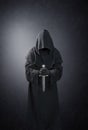 Ghostly figure with medieval dagger Royalty Free Stock Photo