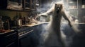 Ghostly Kitchen: A Mythical Beast\'s Epic Portraiture In Caninecore Style