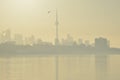 Ghostly glow post dawn Toronto Royalty Free Stock Photo