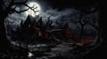 Realistic Haunted House Wallpapers: Bernie Wrightson Inspired Artwork