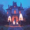 Ghostly Halloween Mansion Adventure