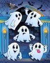 Ghosts in haunted castle theme 1