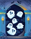 Ghosts in haunted castle theme 4