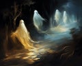 Ghosts are roaming the lands at night looking for prey.